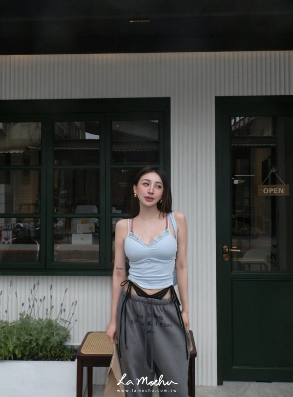 寬蕾絲細肩BRA背心